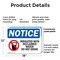 Signmission Irrigated With Reclaimed Water, 18 in W x Rectangle, Plastic OS-2PACK-NS-P-1218-L-13723 - alternate 8